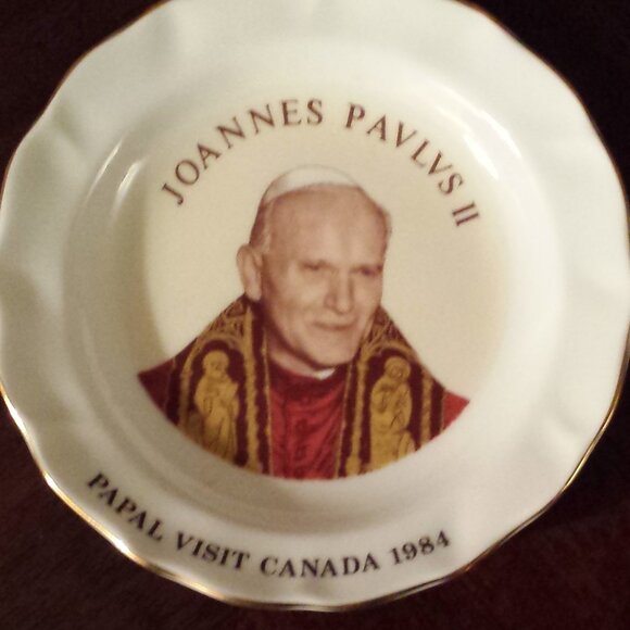 Pope John Paul, Vintage plate, Made in England - Picture 1 of 3